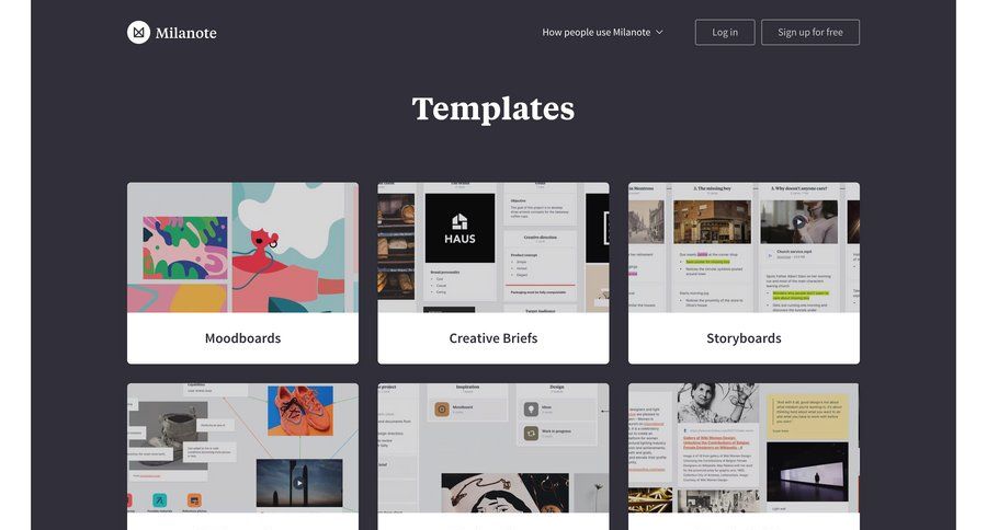 Milanote
			 image gallery circular progress news feed press release free templates blog templates ui page example
