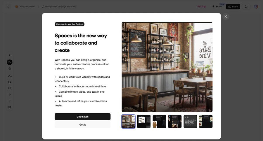 Magnific
			 upgrade modal ui page example