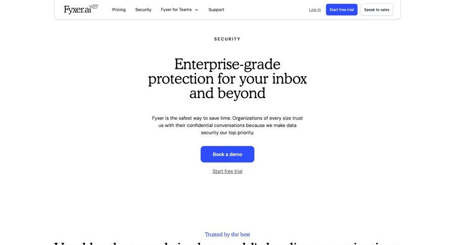 Fyxer
				security ui page example