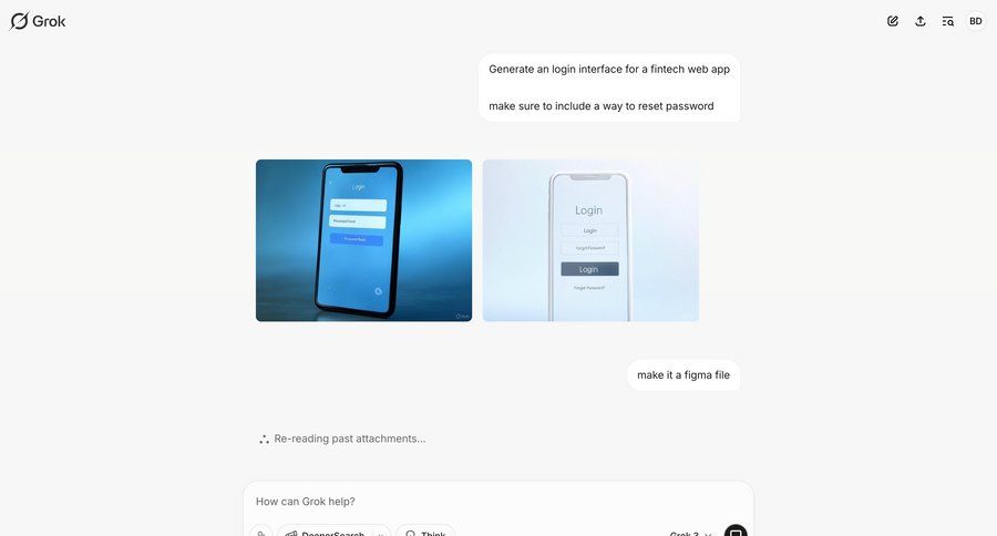 Grok
			 fintech call intelligence login generate image gallery media gallery photo gallery media assets ui page example