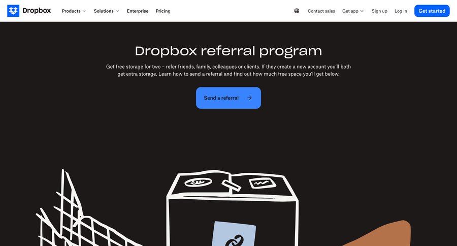 Dropbox
			referral & invite your friends product update accordion enterprise enterprise settings ui page example