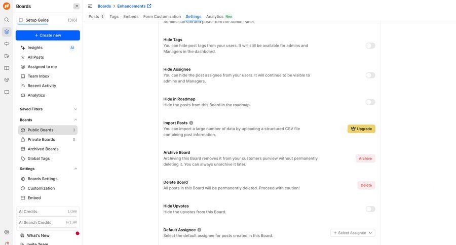 FeatureOS
			 data management collaboration configuration settings project management data import ui page example