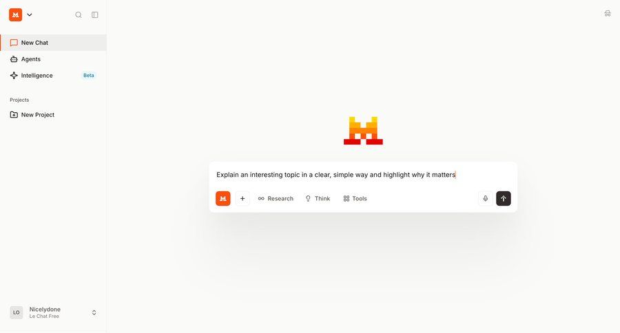 Mistral
				empty state ui page example
