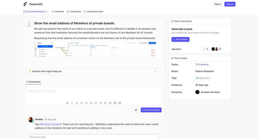 FeatureOS
				team settings ui page example