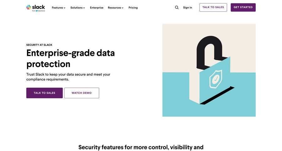 Slack
			 audit log security enterprise download report global search ui page example