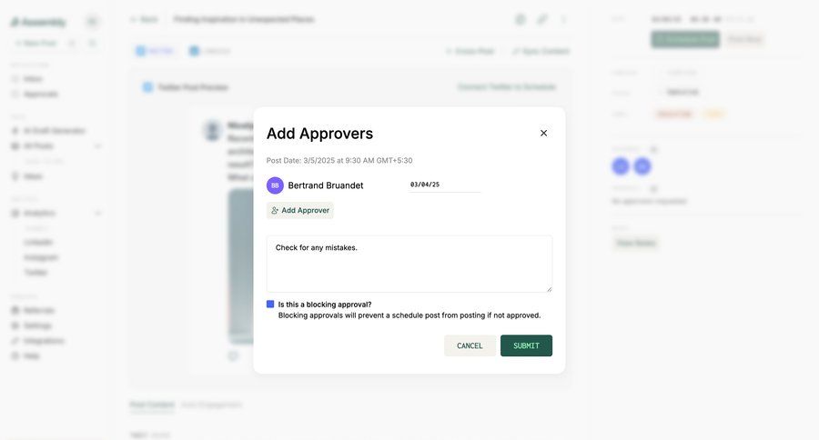 Assembly
			 content management workflow form workflow automation radio group date picker collaborators group members ui page example