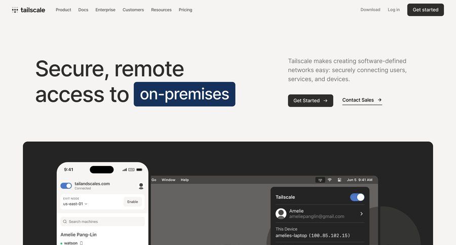 Tailscale
			  ux ui design