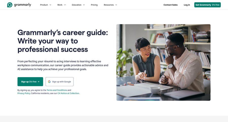 Grammarly
				article ui page example
