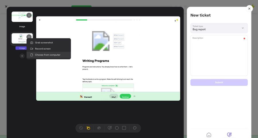Brillant
			 form task completion ui page example