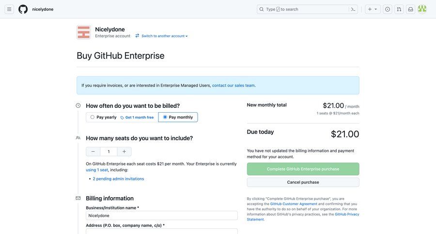 Github
			 account management form account settings subscription management payment method buy credits call to action pay price payment options premium product packages checkout screen payment page pay bill enterprise ui page example