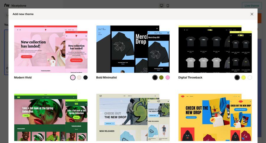 Fourthwall
				collection ui page example