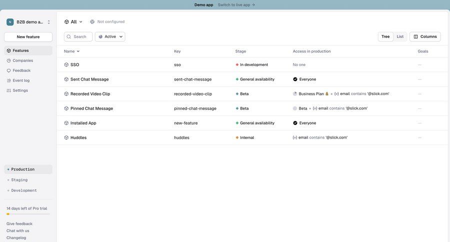 Reflag
			 settings access control dropdown filters table ui page example