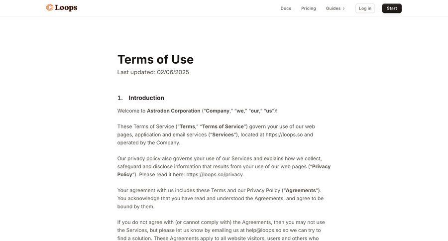 Loops
				article ui page example