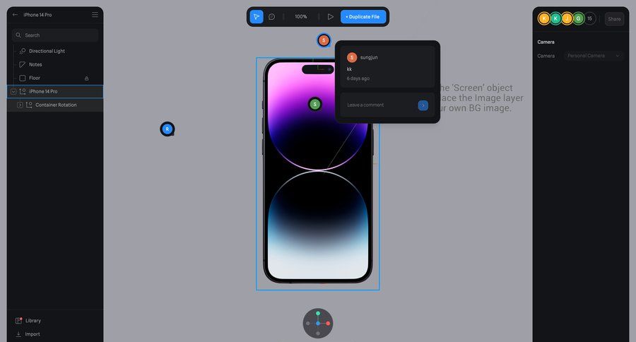 Spline
				comments & reactions page example