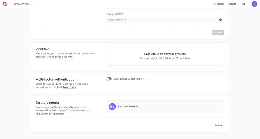 Appwrite
			settings delete account account settings security settings account settings profile management ui page example