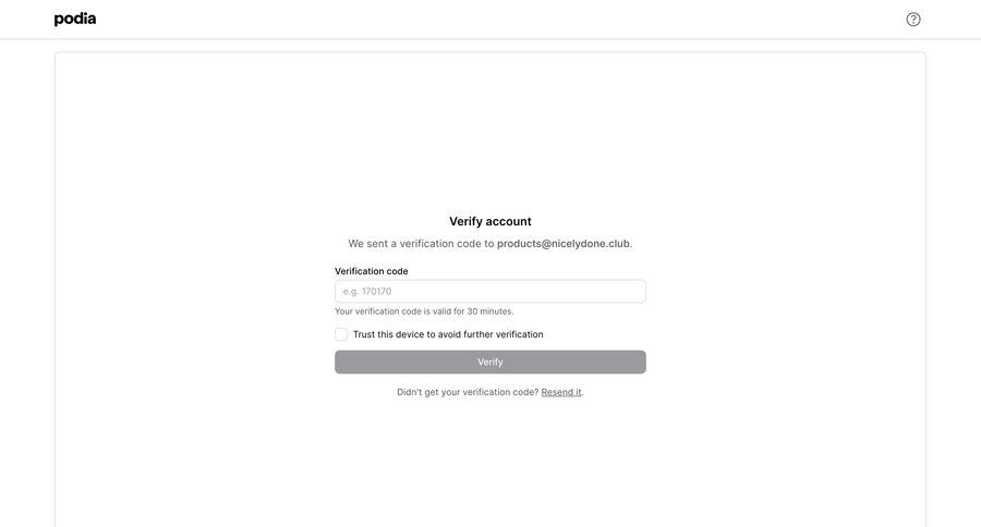 Podia
			         ux ui design