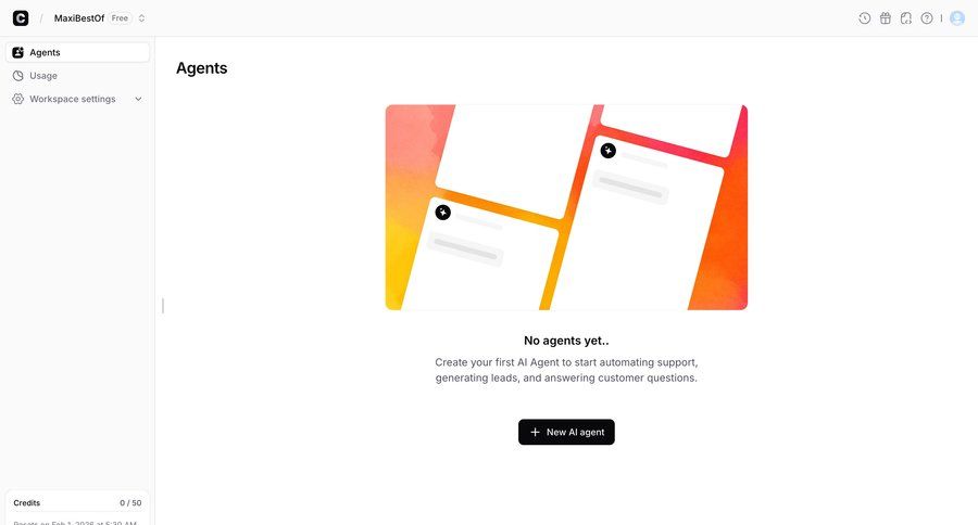Chatbase
				empty state ui page example