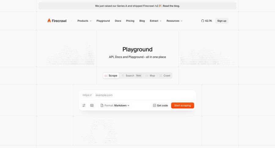 Firecrawl
				form ui page example