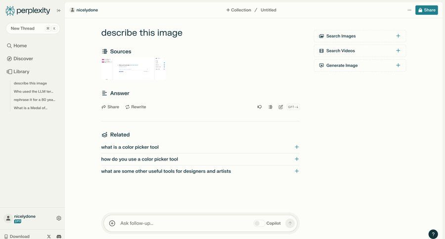 Perplexity
			 sidebar navigation artificial intelligence content sharing natural language processing conversational interface sidebar research download ui page example