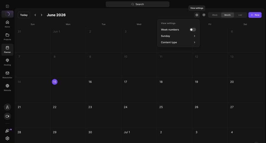 Riverside
			 content management ui page example