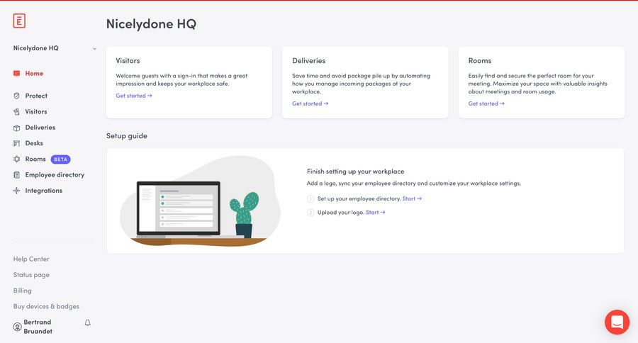 Envoy
				home page example