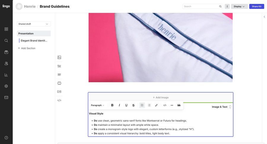 Lingo
			 sidebar navigation grid design full-screen layout typography menu documentation ui page example