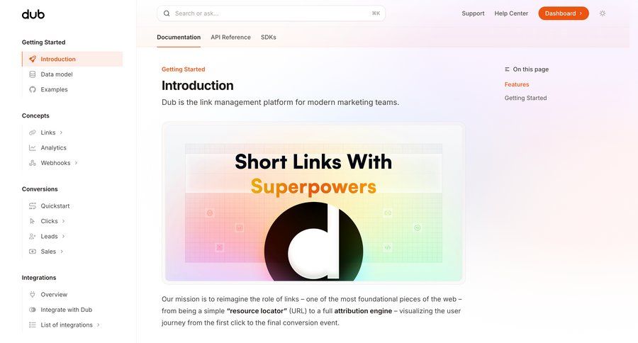 Dub
			 manage links getting started doc documentation docs accordion ui page example