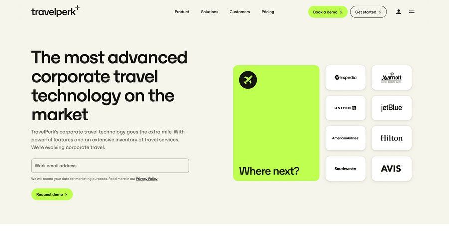 Travelperk
				integrations ui page example
