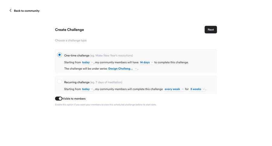 Kajabi
			 form form layout radio group create generate option menu ui page example