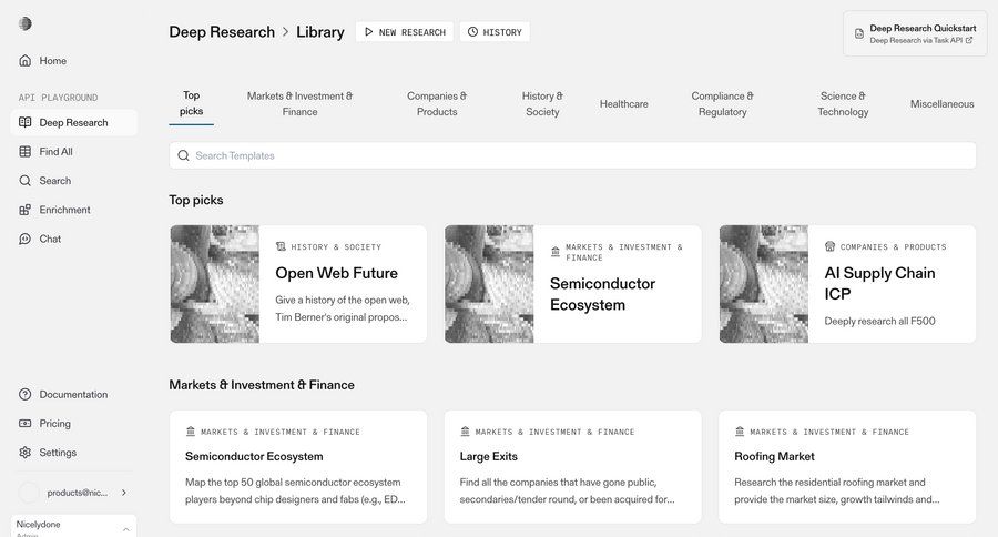 Parallel
			 grid finance templates template library research ui page example