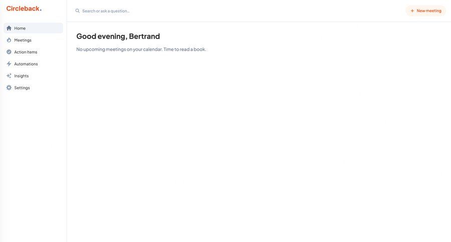 Circleback
			 dashboard sidebar navigation dashboard overview ui page example