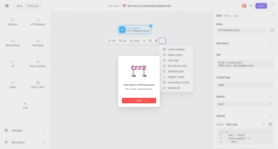 Tines
			modal & popover warning state dashboard warning call to action ui page example