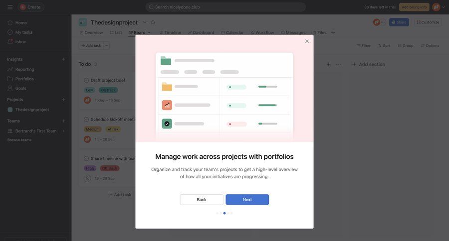 Asana
			           ux ui design