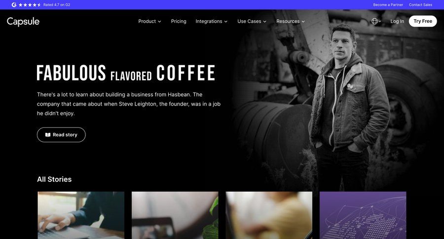 Capsule
				list ui page example