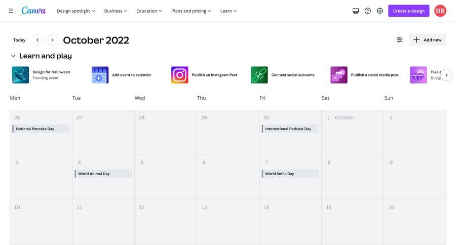 Canva
			 modal screen dashboard grid calendar events calendar screen date picker datepicker chonology time picker ui page example
