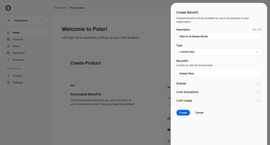 Polar
			 modal screen configuration e-commerce form modal dialog modal finance create ui page example