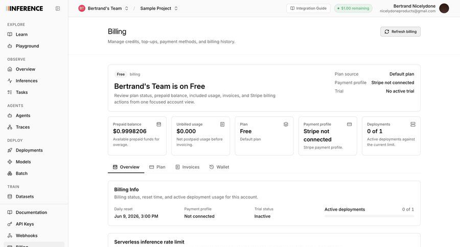 Inference
			 account settings ui page example