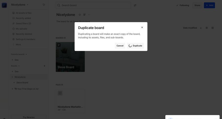 Air
			 content management collaboration dashboard confirmation progress indicator file management modal confirmation navigation menu duplicate ui page example