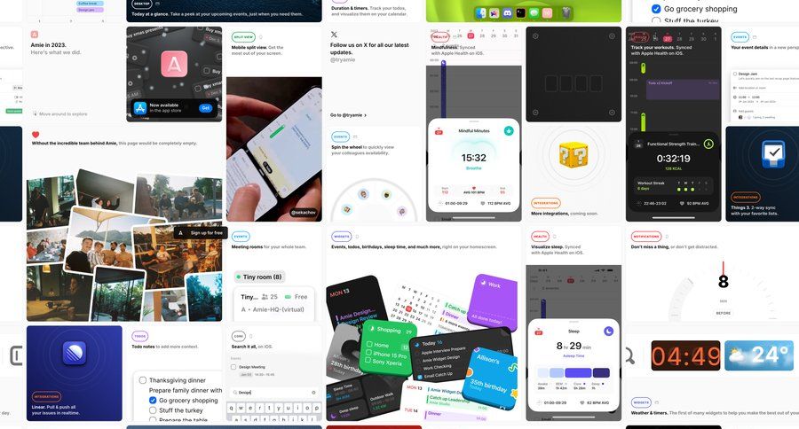 Amie
				home ui page example