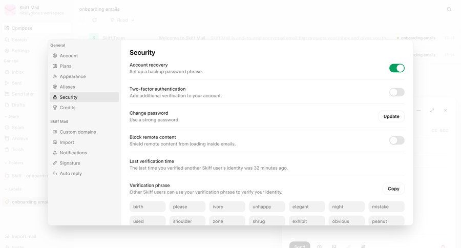 Skiff
			           ux ui design