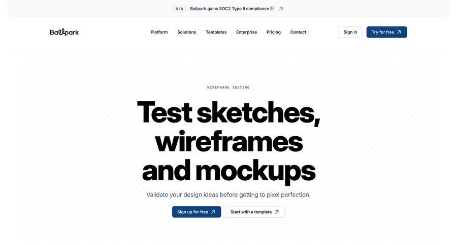 Ballpark
			 call recording product update contact us alternatives marketing website design enterprise download report order tracking ui page example
