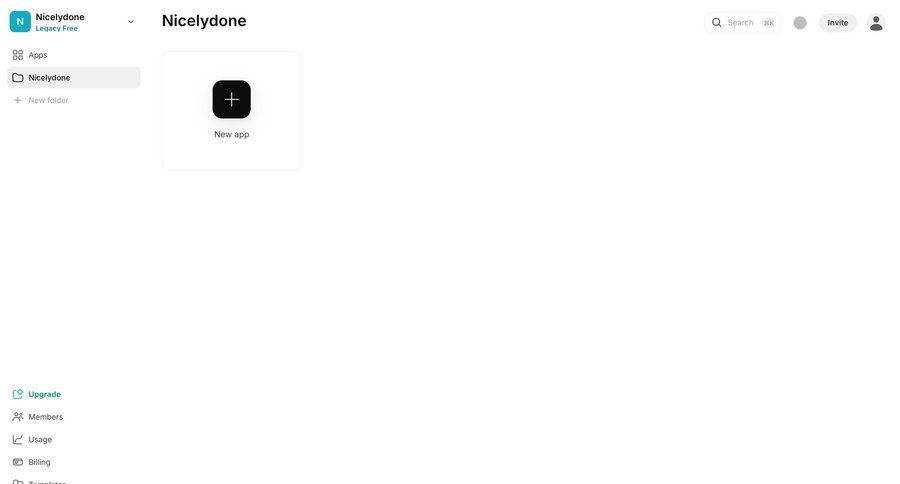 Glide
			 dashboard sidebar navigation folder management minimalist design application management sidebar search bar ui page example