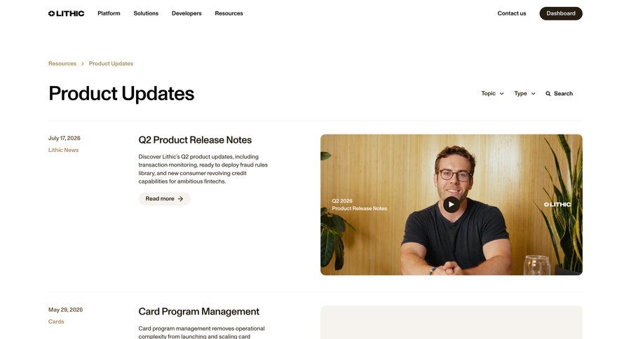 Lithic
				resources ui page example