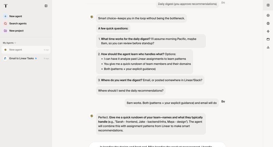 Twin
			 sidebar navigation project management artificial intelligence rounded corners conversational interface sidebar user profile chat interface ui page example