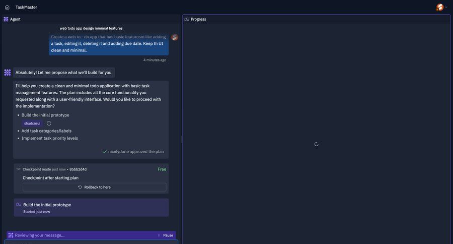 Replit
			 features management task communication communication chat messages progress timeline ui version history ui page example