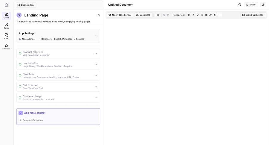 Jasper
			 form expandable sections sidebar generate ui page example
