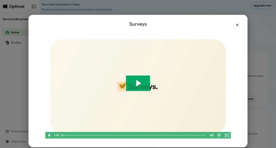 Optimal
				onboarding ui page example