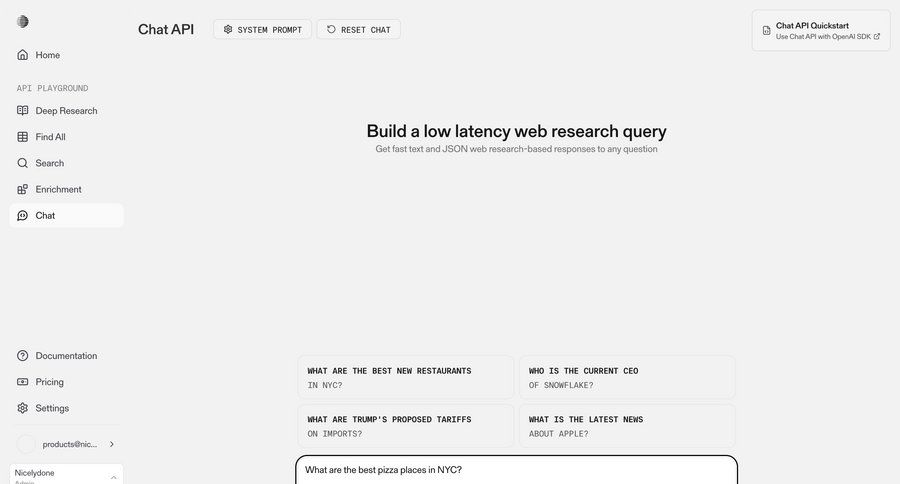 Parallel
			 sidebar navigation artificial intelligence account management chat chat interface ui page example