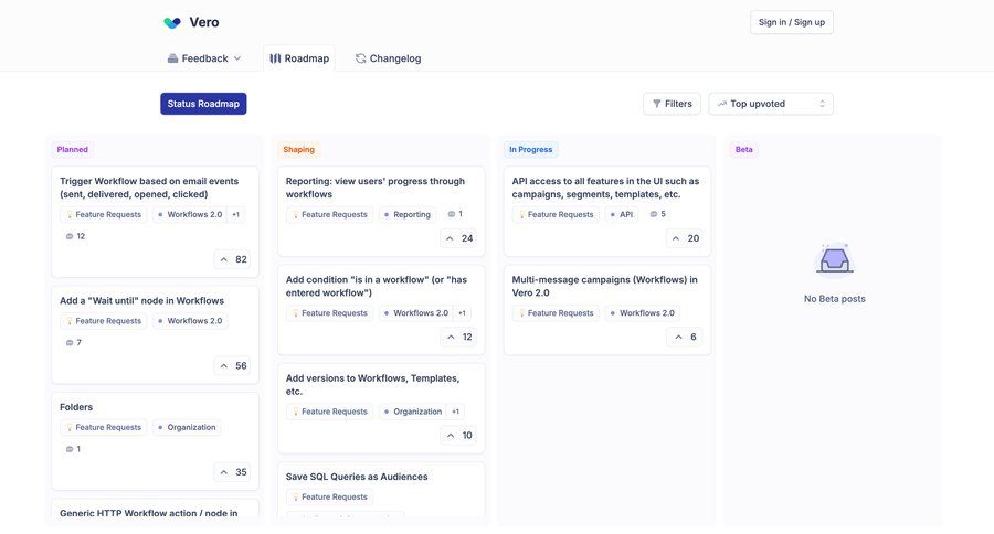 Vero
			 folder changelog filter ui crm dashboard ui page example