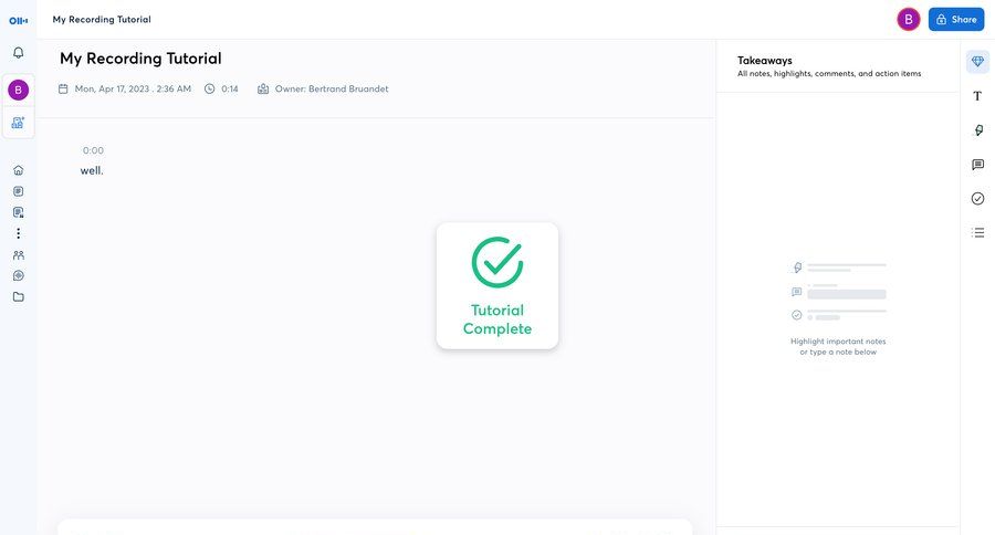 Otter
			 sidebar navigation split view tutorial sidebar progress bar voice meeting media player sharing ui page example
